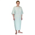 Nautical Patient Gown, IV - Swatch Detail